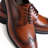 MED BROWN DERBY BROGUE SHOES