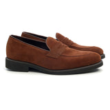 BROWN SUEDE LOAFERS
