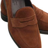 BROWN SUEDE LOAFERS