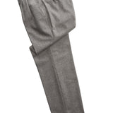 Smart casual flannel gray trousers