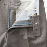 Smart casual flannel gray trousers