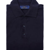 Navy Knit Polo Shirt