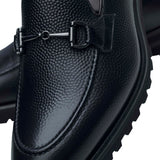 Black leather Loafer