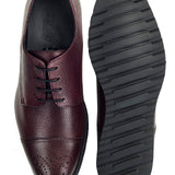 Pantofi Derby Pebble Burgundy