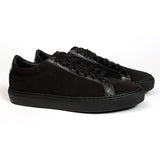 Black suede trainer