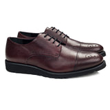 Pantofi Derby Pebble Burgundy