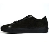 Black suede trainer