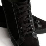 Black suede trainer