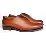 PANTOFI Med-brown whole cut