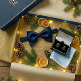 Gift Box: Buttons, Bow Tie and Handkerchief