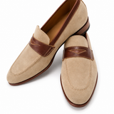 Pantofi Loafers - Suede Beige