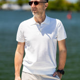 Tricou Polo White Tide