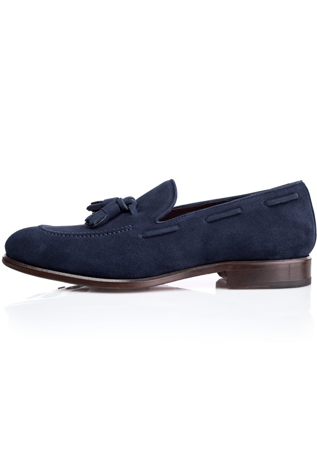 SAPPHIRE Suede Loafer Shoes