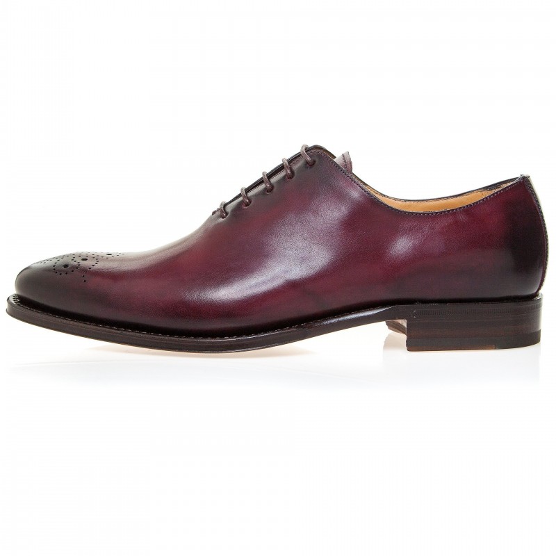 Garnet Leather Oxford Shoes