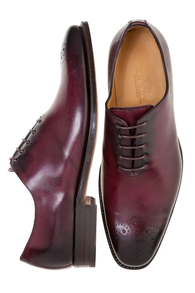 pantofi oxford burgundy